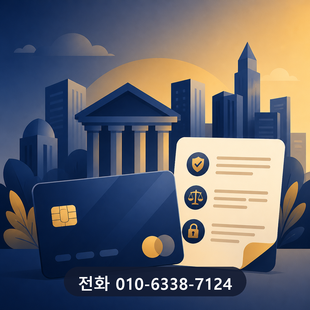 카드깡 업체 카드사 약관 확인 이미지